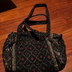 Black printed Vera Bradley shoulder bag